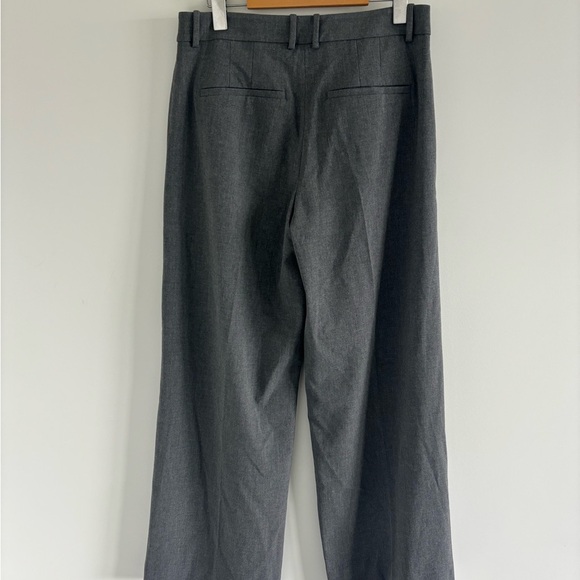 Abercrombie & Fitch womens grey tailored wide leg pant - Picture 4 of 5